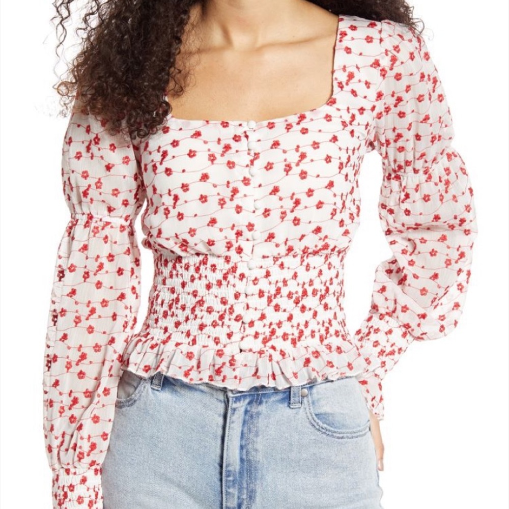 NWT Code X Mode Msrp: $45 top embroidered